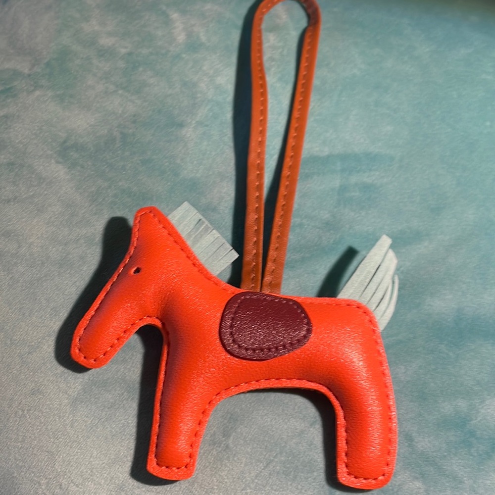 Orange Horse Purse Charm